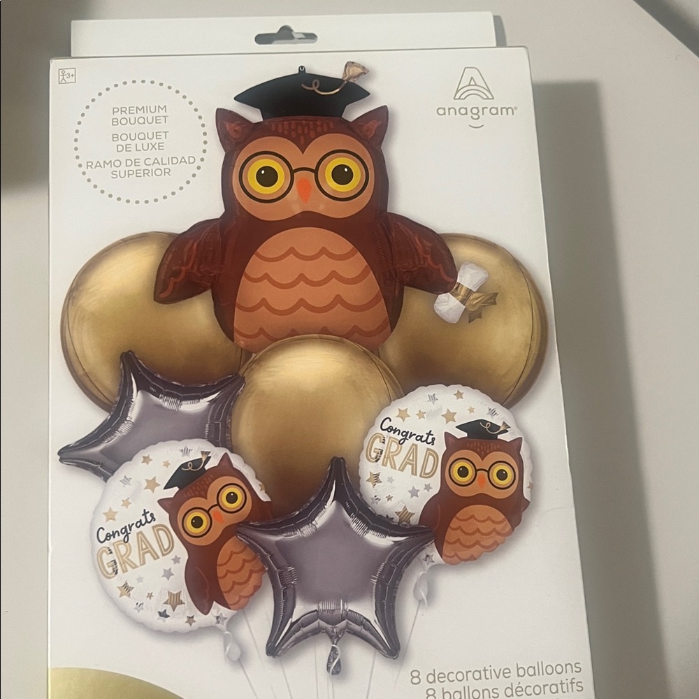 Graduation Party Balloon Set with Owl Design - Picture 6 of 6